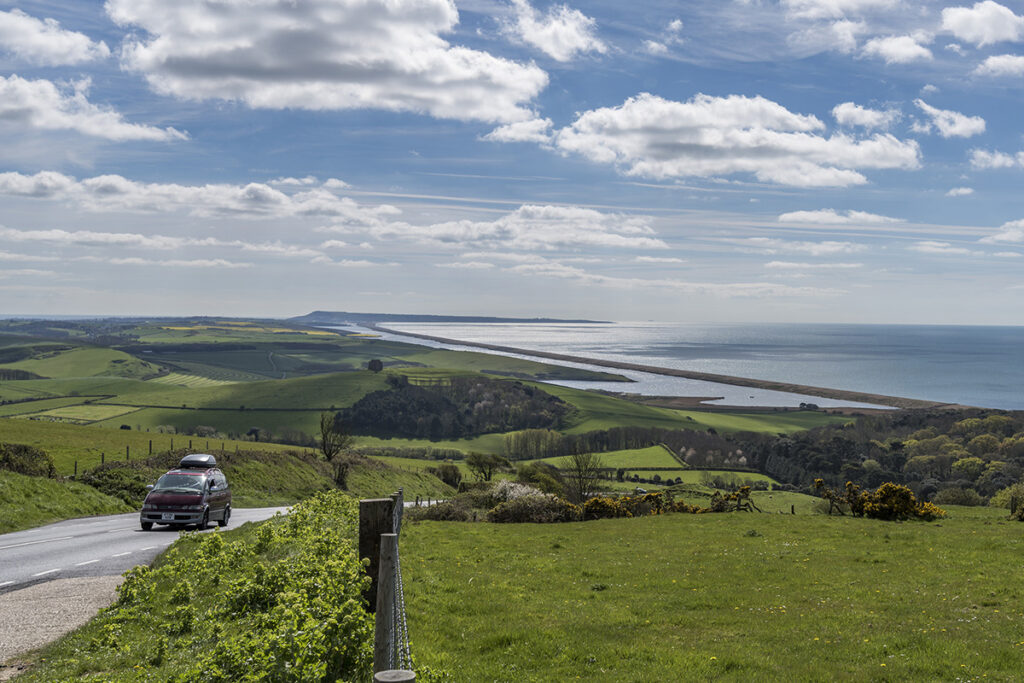 abbotsbury hill and view over st catherines chapel