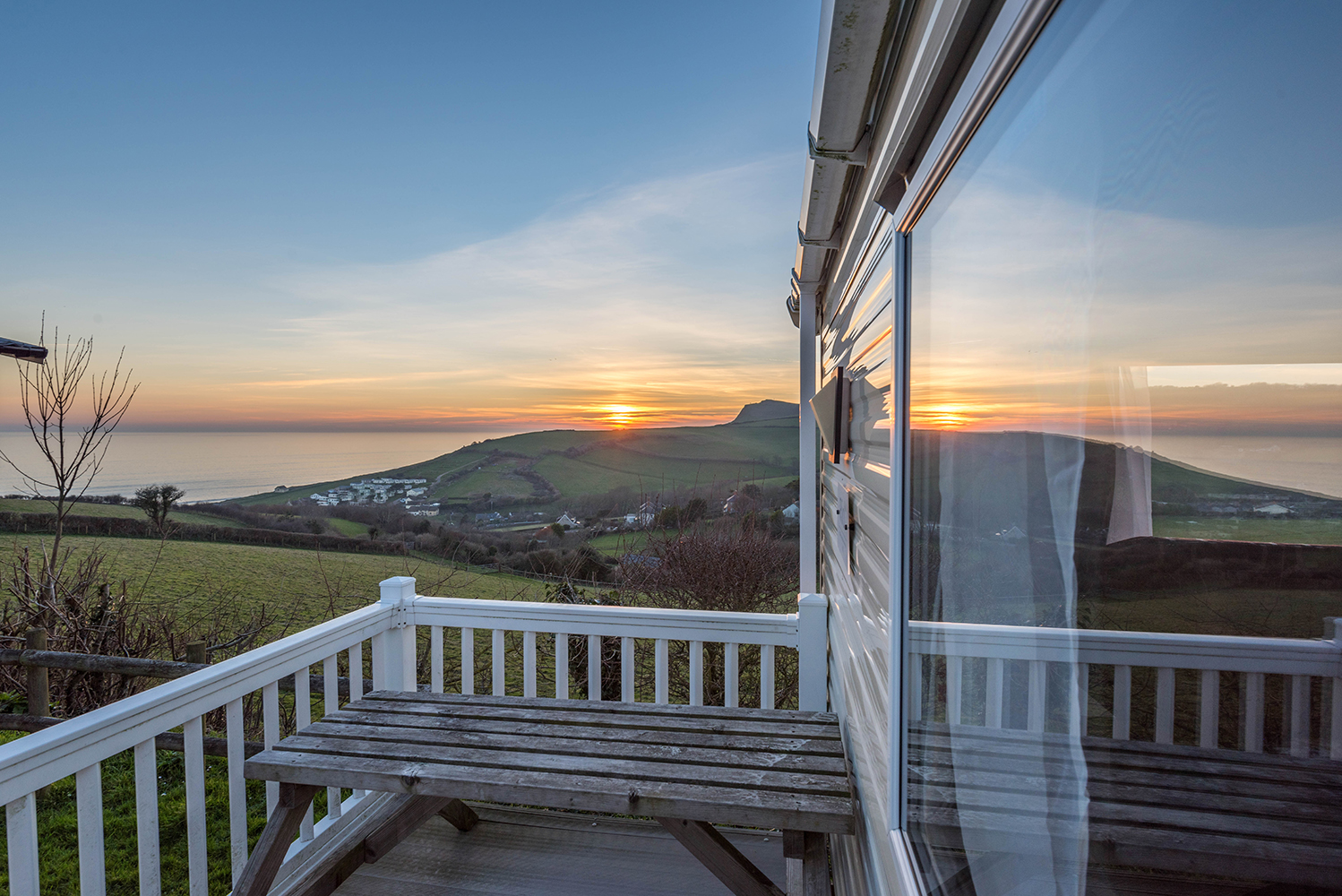 sunset verandah Caravan holidays in Dorset