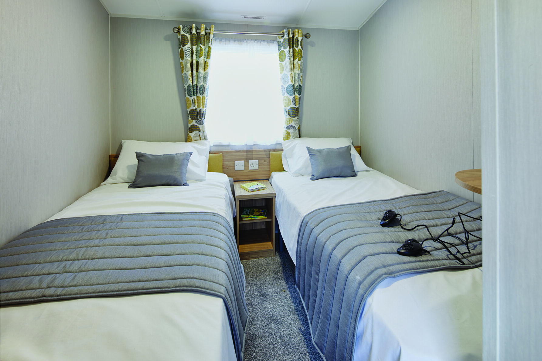 Deluxe caravans twin bedroom