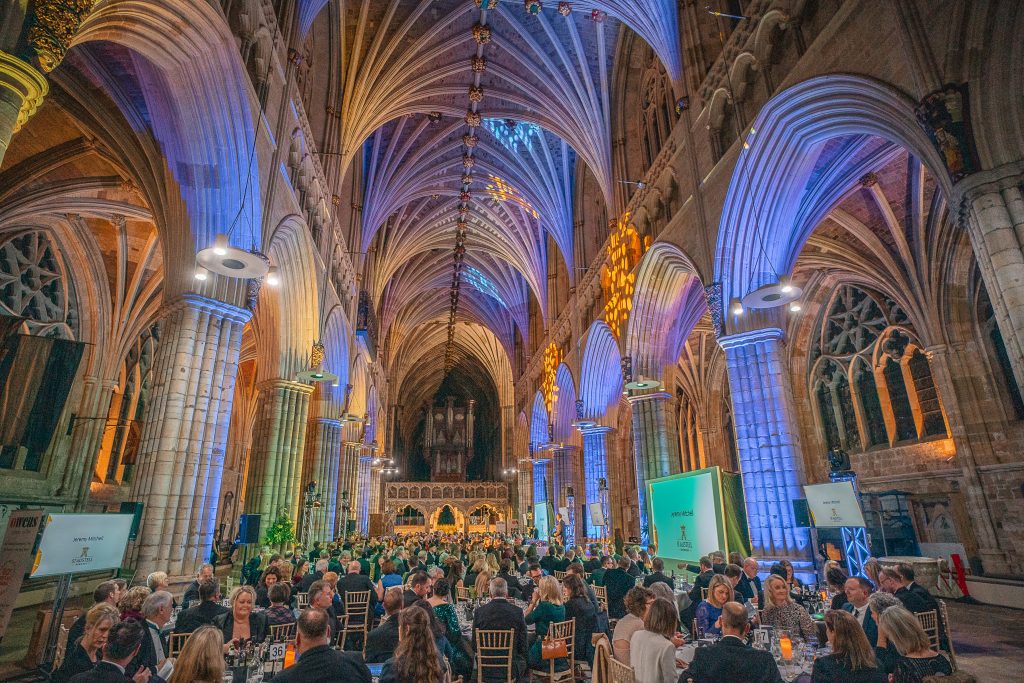 South West Tourism Awards 2020. Exeter Cathedral.