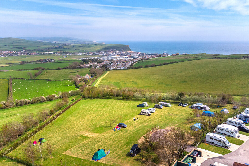 highlands end campsite in dorset