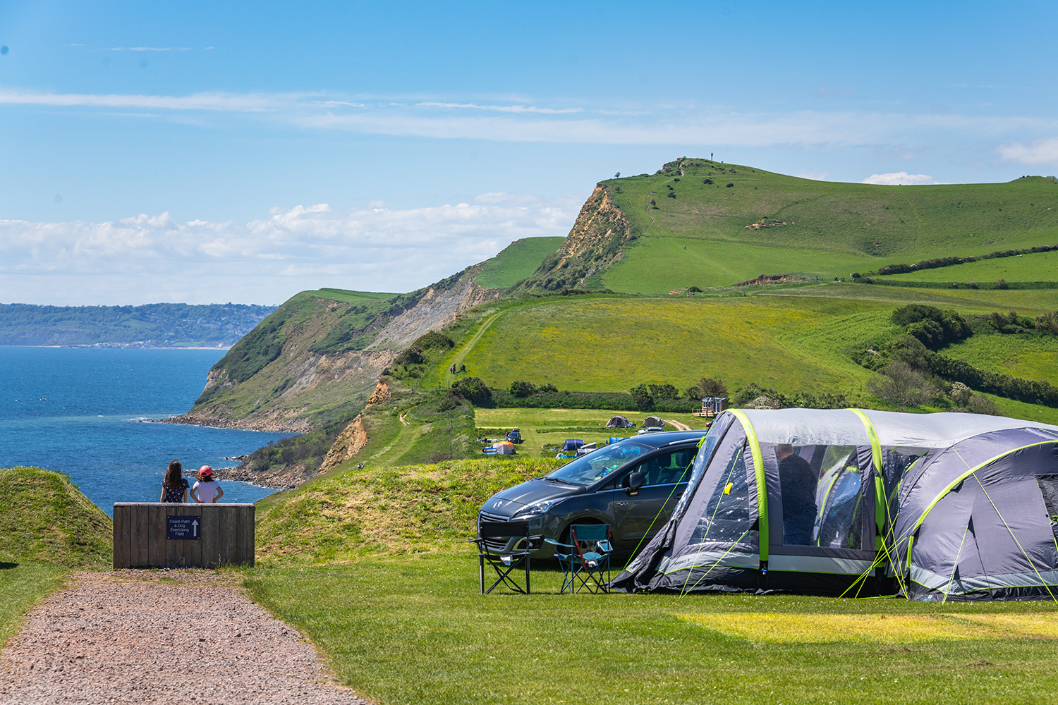 camping on the Jurassic coast