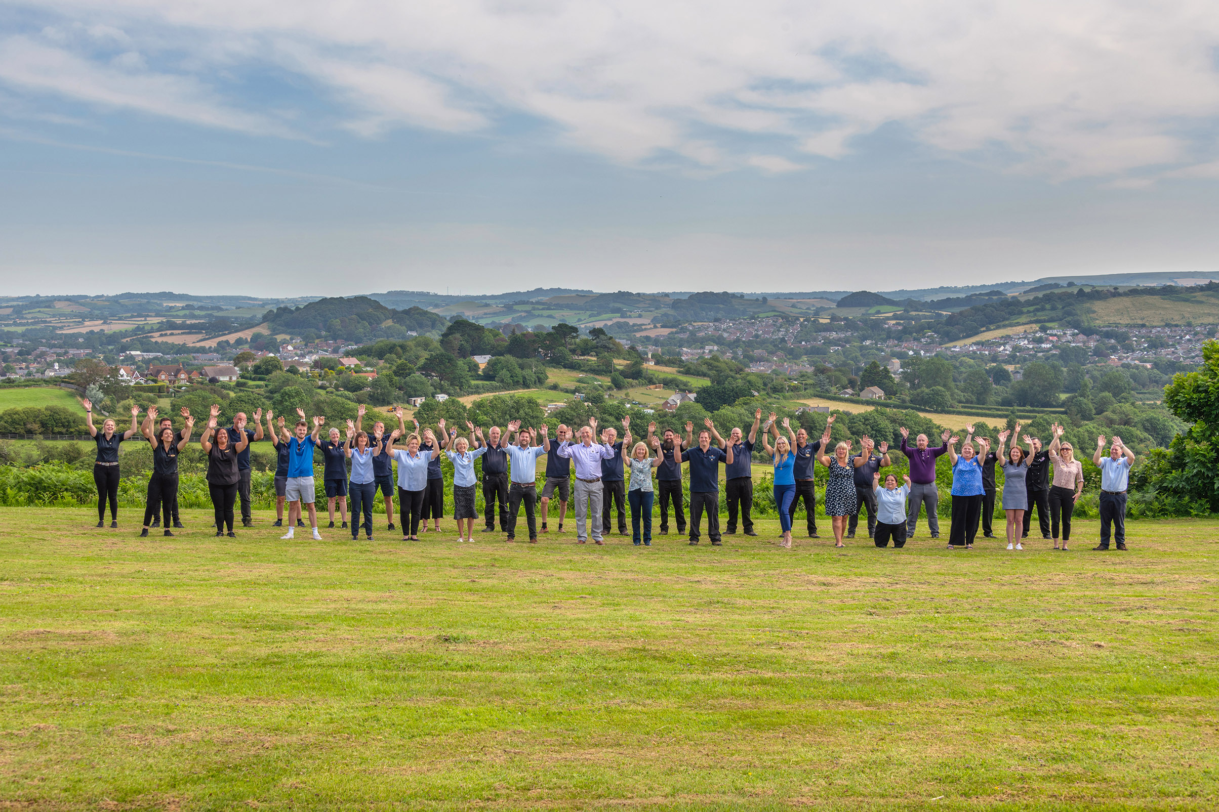 west dorset leisure holidays photo staff waving