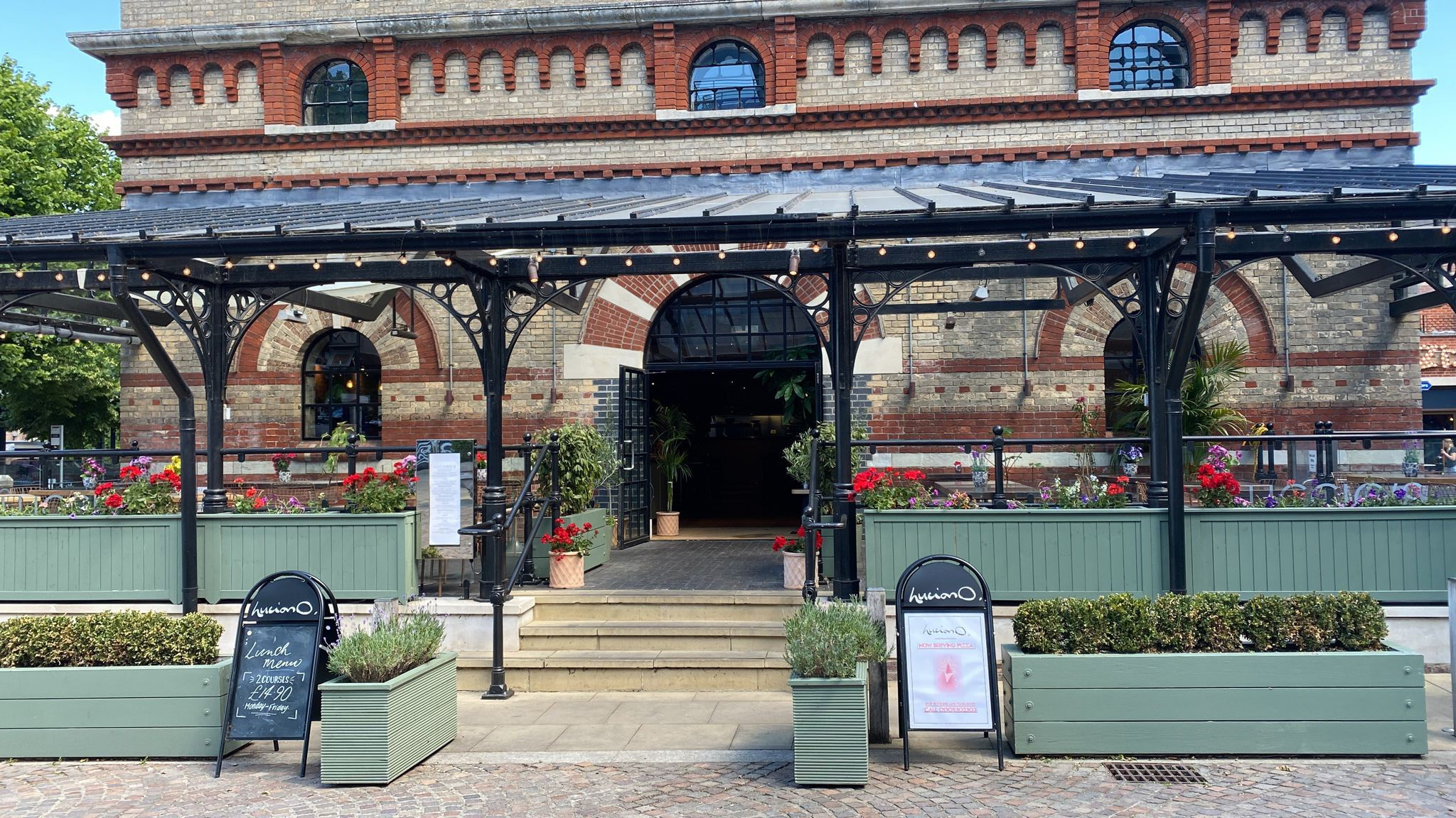 outside of lucianos restuarant dorchester