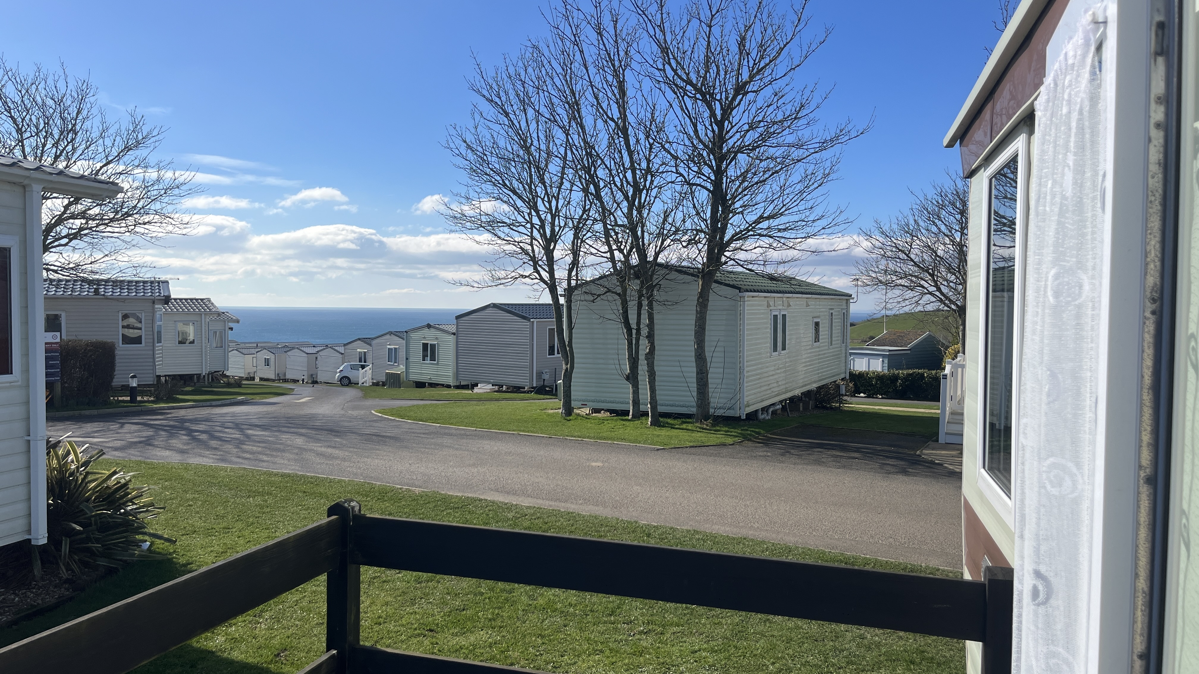 view from caravan ao11 towards eyoe