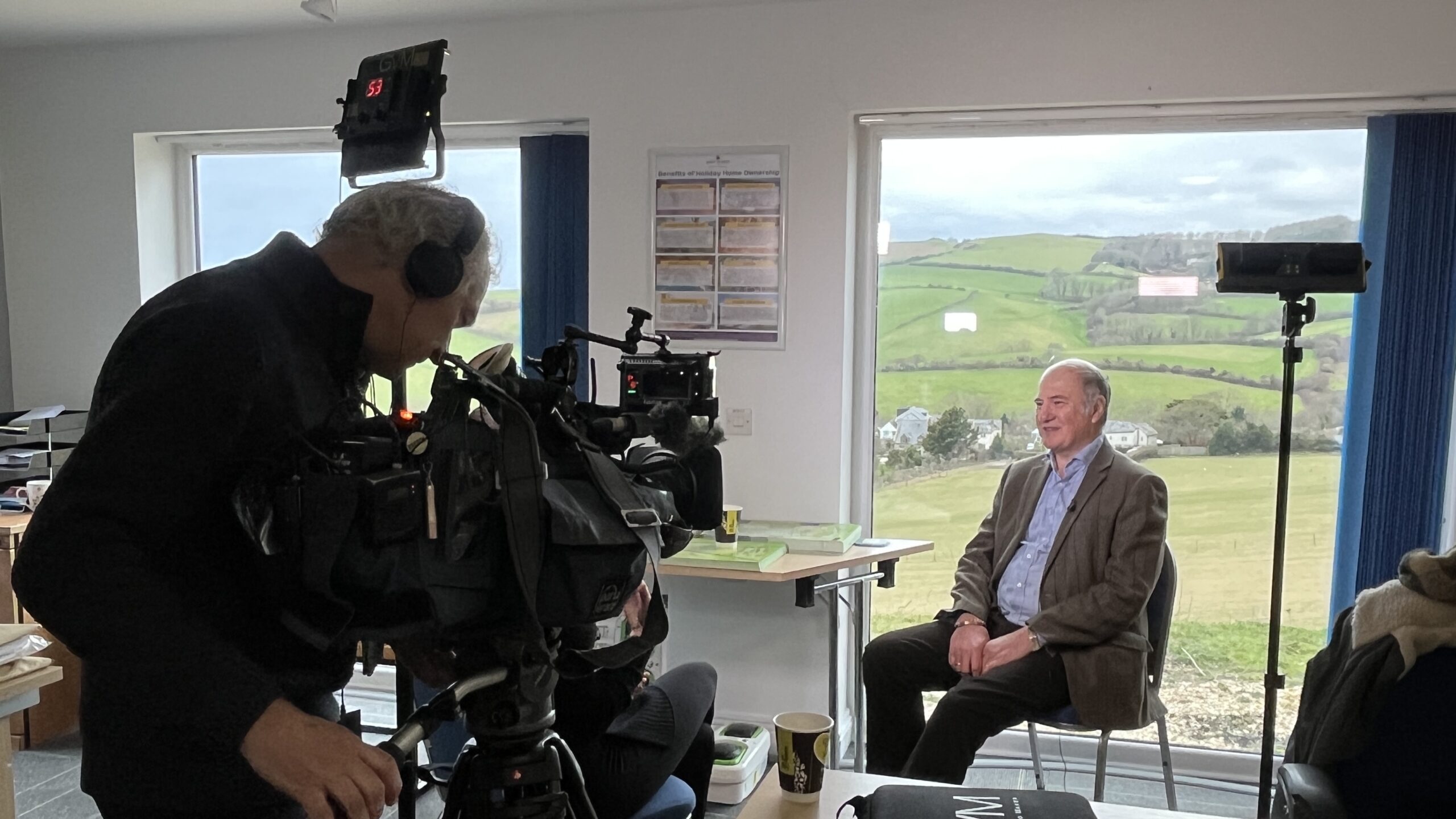 BBC filming at highlands end holiday park