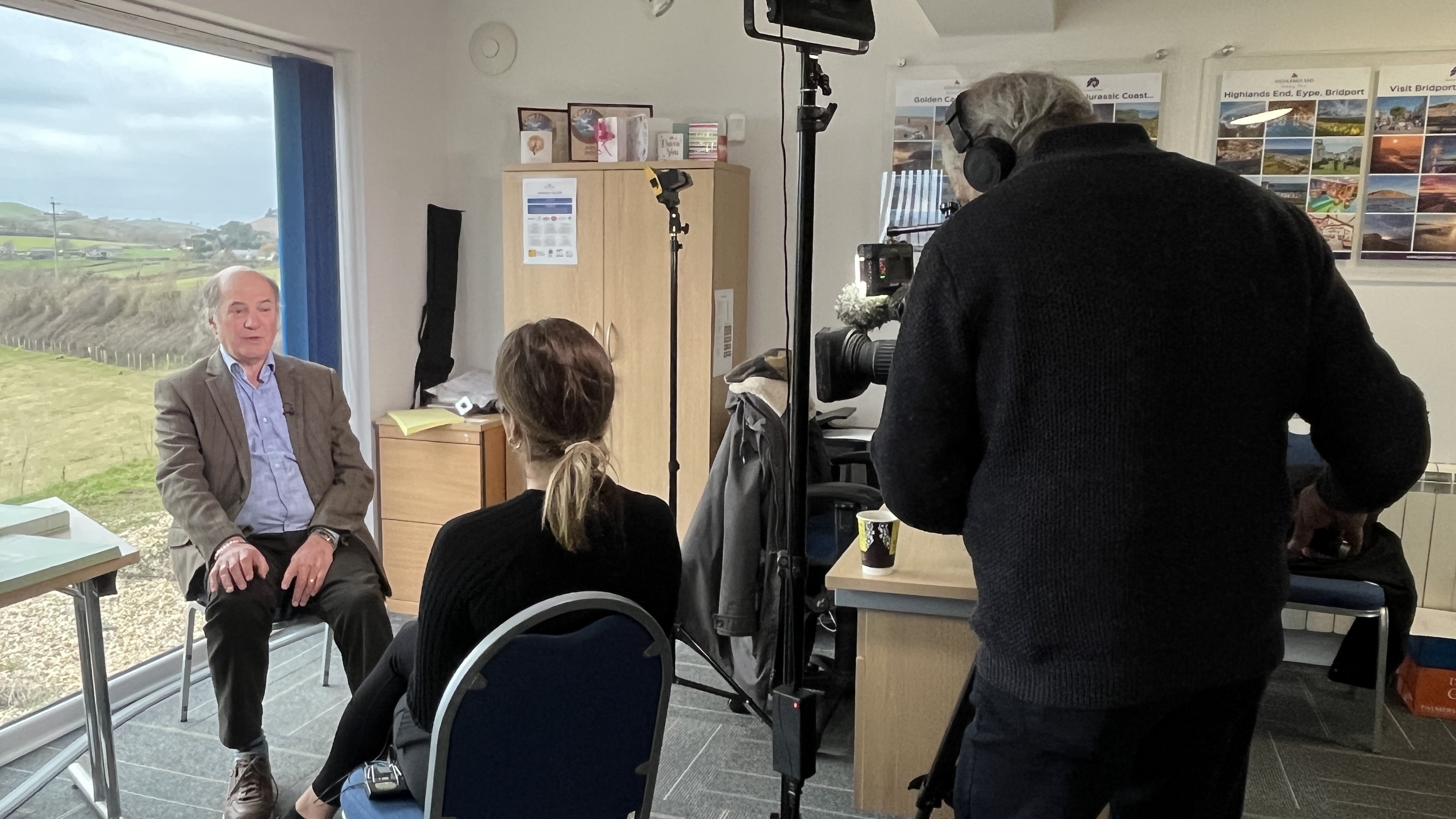BBC interview discussing electric vehicle charging in West Dorset