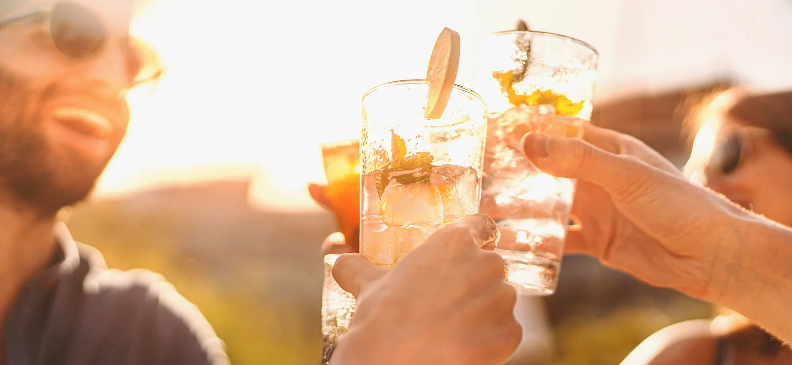 Premium craft cocktails prepared by Dark Bear mixologists for their summer residency at Martin's Bar in Bridport, Dorset.